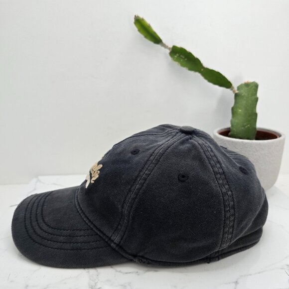 abercrombie | blue canvas embroidered logo fitted baseball hat | unisex L/XL - Picture 4 of 8